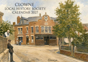 Clowne Local History Society Calendar - 2027 - OUT NOW!